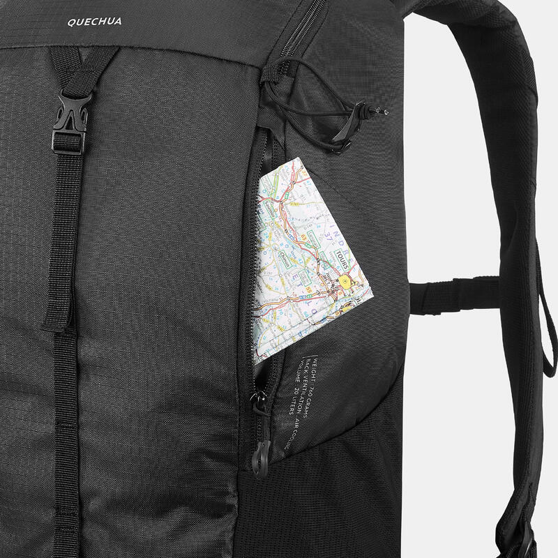 Sac à dos de randonnée montagne 20L, MH100 noir