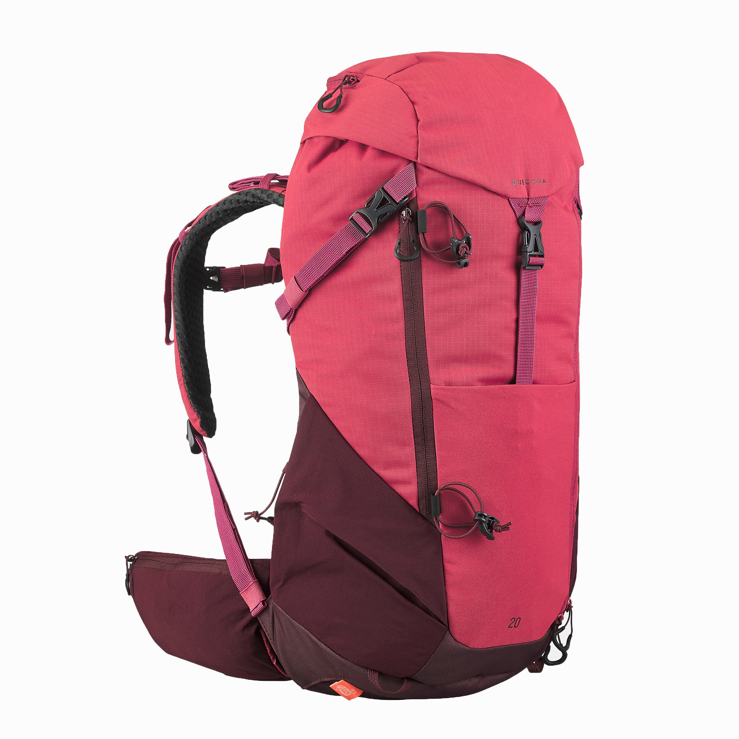 Hiking Backpack 20 L MH 500 Purple Red, Deep chocolate truffle