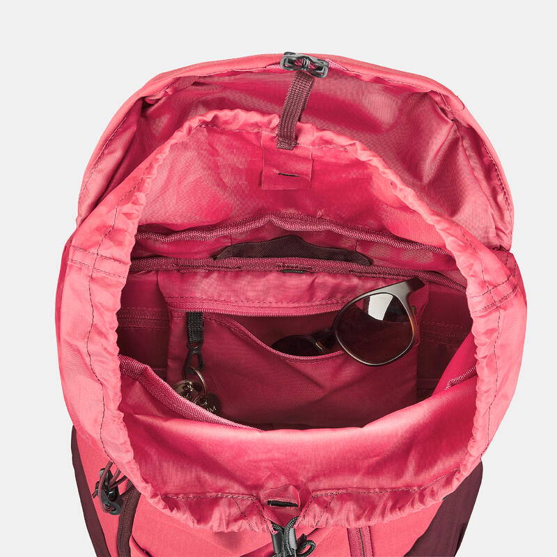 Wanderrucksack Bergwandern - MH500 20L dunkelrosa