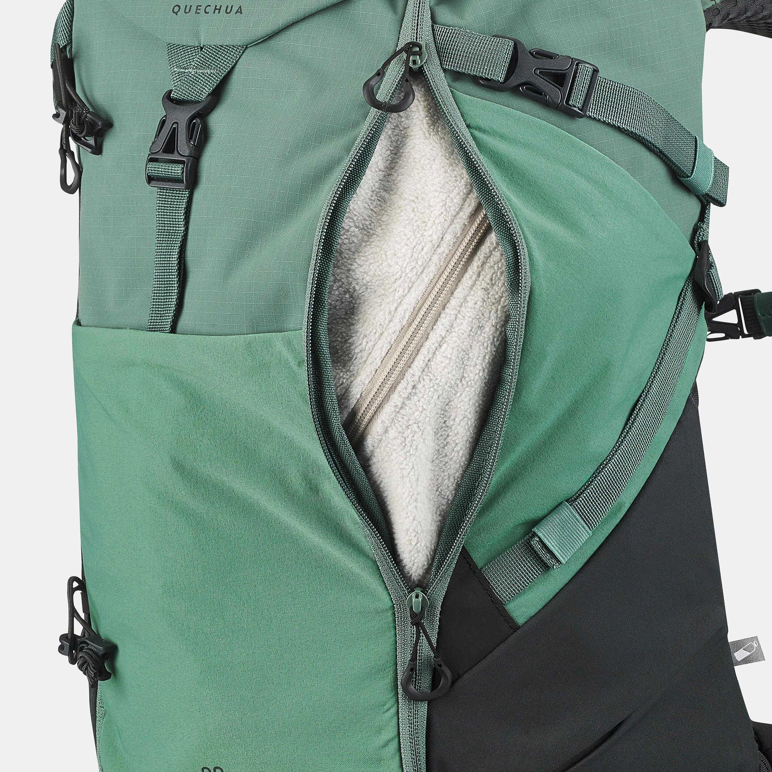 Sac à dos de randonnée de 30 L MH 500 vert Vert, Gris Carbone Quechua Décathlon