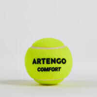 מארז 4 כדורי טניס רב-תכליתיים Comfort - צהוב