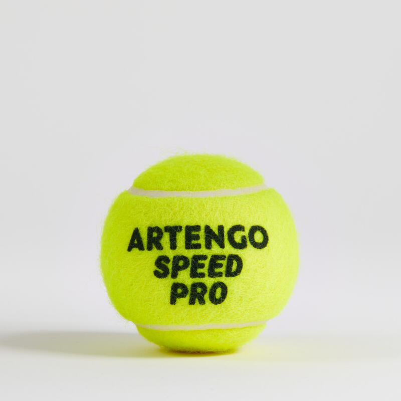 Tennisballen Speed Pro 4 stuks geel