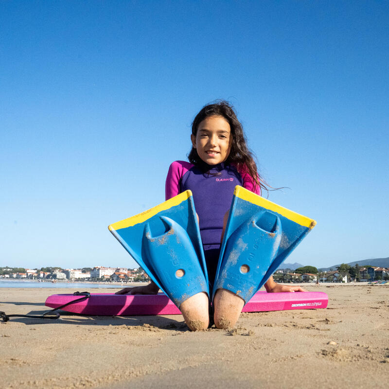 Bodyboard 100 Niños Rosa Azul Leash Muñeca