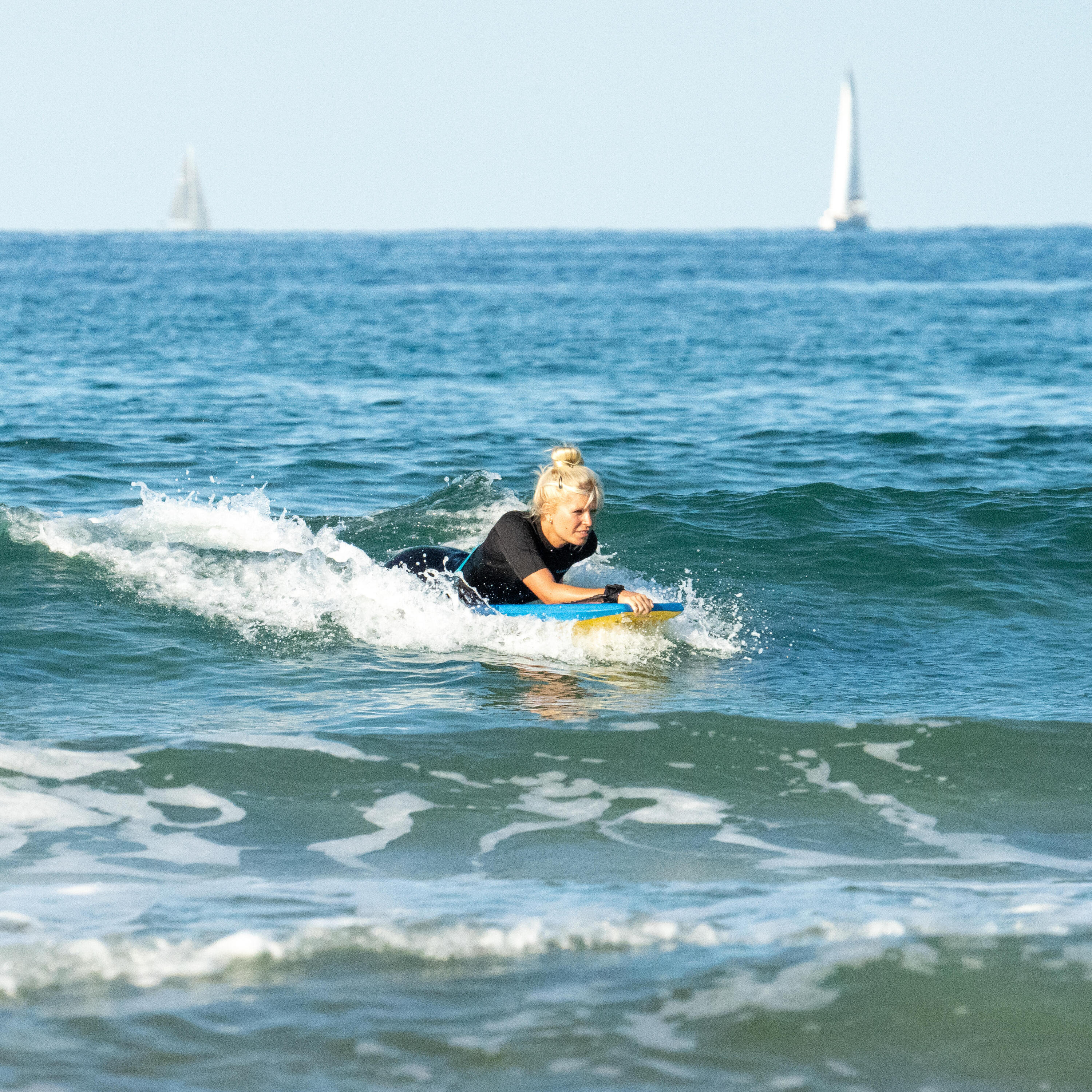Tabla Bodyboard 100 Niños Rosa Azul con Leash Muñeca 3/19