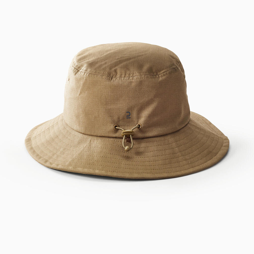 Vīriešu trekinga cepure pret UV starojumu “Travel 100”, brūna