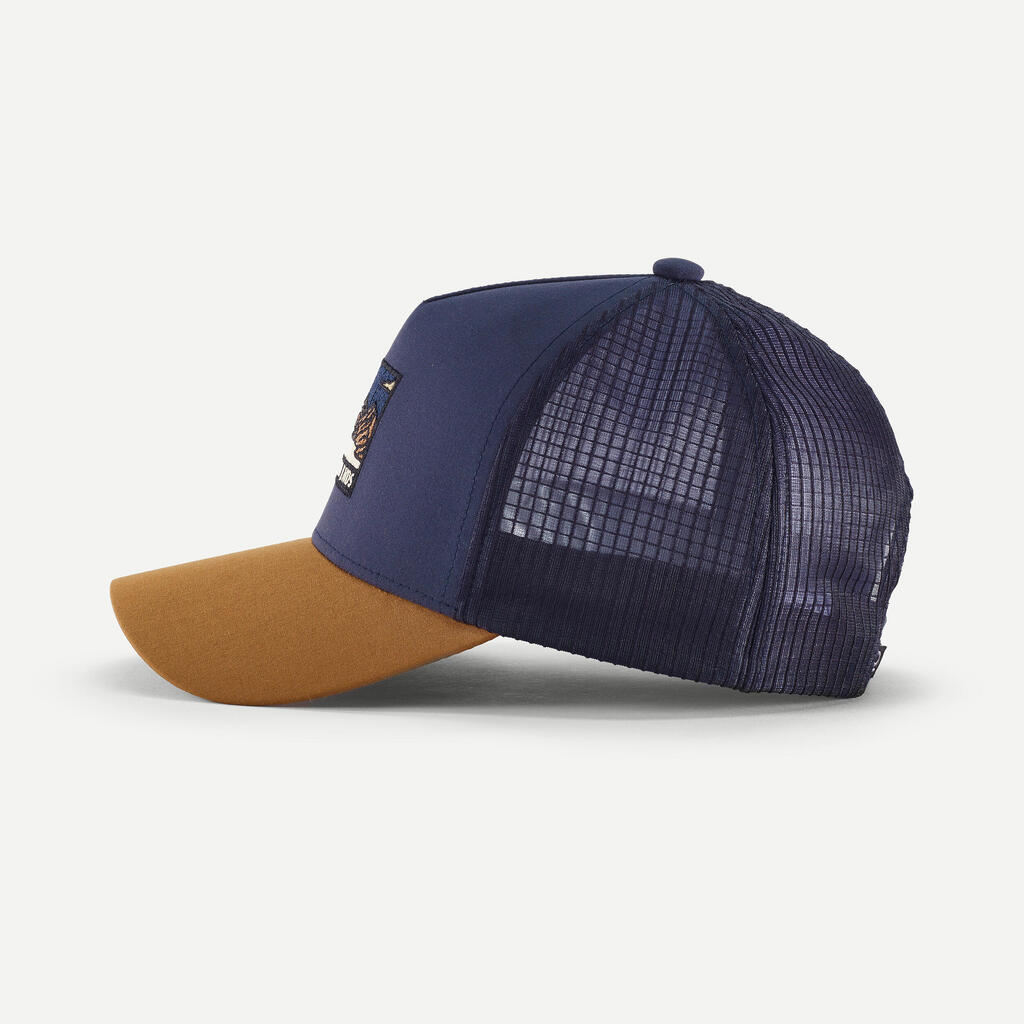 Gorra de senderismo tipo trucker malva Travel 500