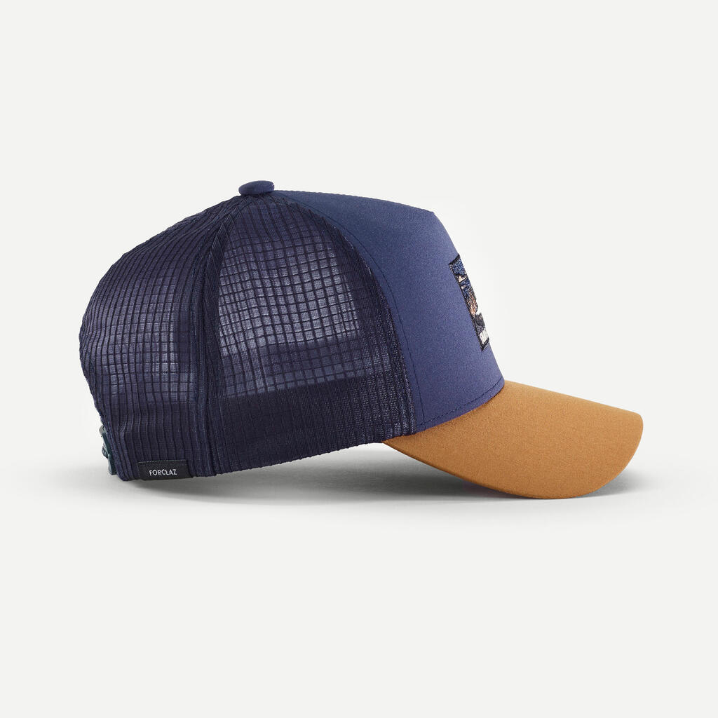 Gorra de senderismo tipo trucker malva Travel 500