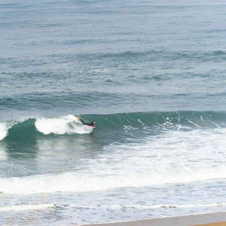 Bodyboard 500 pink white with leash