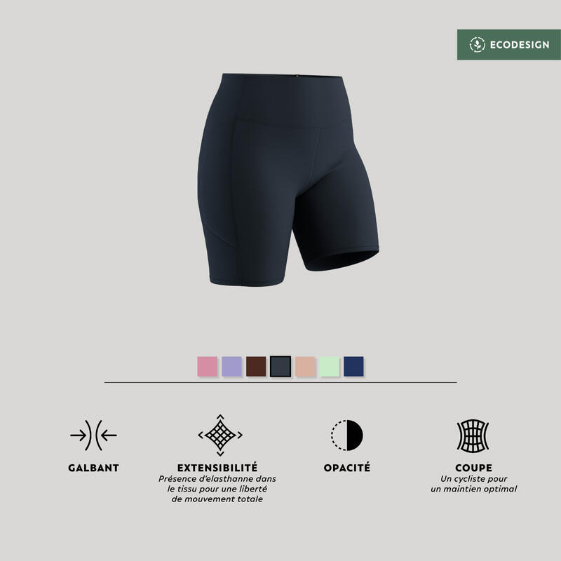 Shorts Radlerhose Damen - 520 tiefgrau 