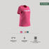 Women's Regular Fitness T-Shirt 500 Essentials - Geranium Pink Print