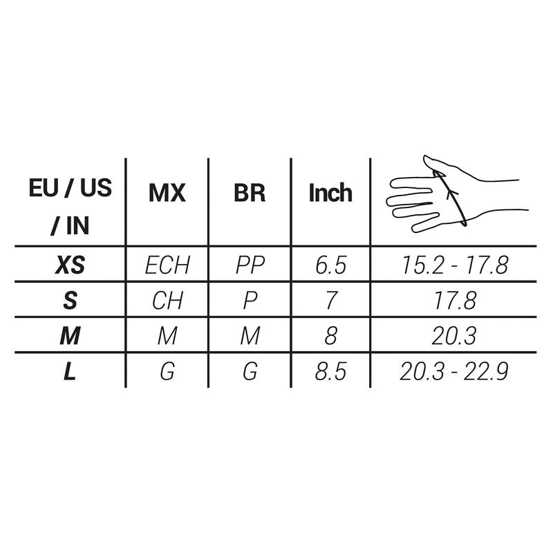 Hockeyhandschoen voor tieners/volwassenen FG510 1 vingerkootje gemiddelde intensiteit zwart/grijs