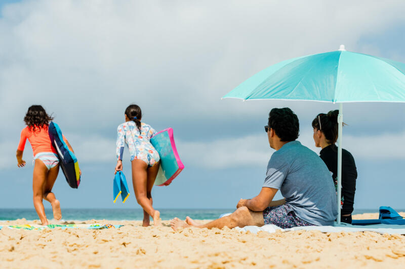 Parasol plażowy Olaian Paruv 160 UPF50+ 2-osobowy