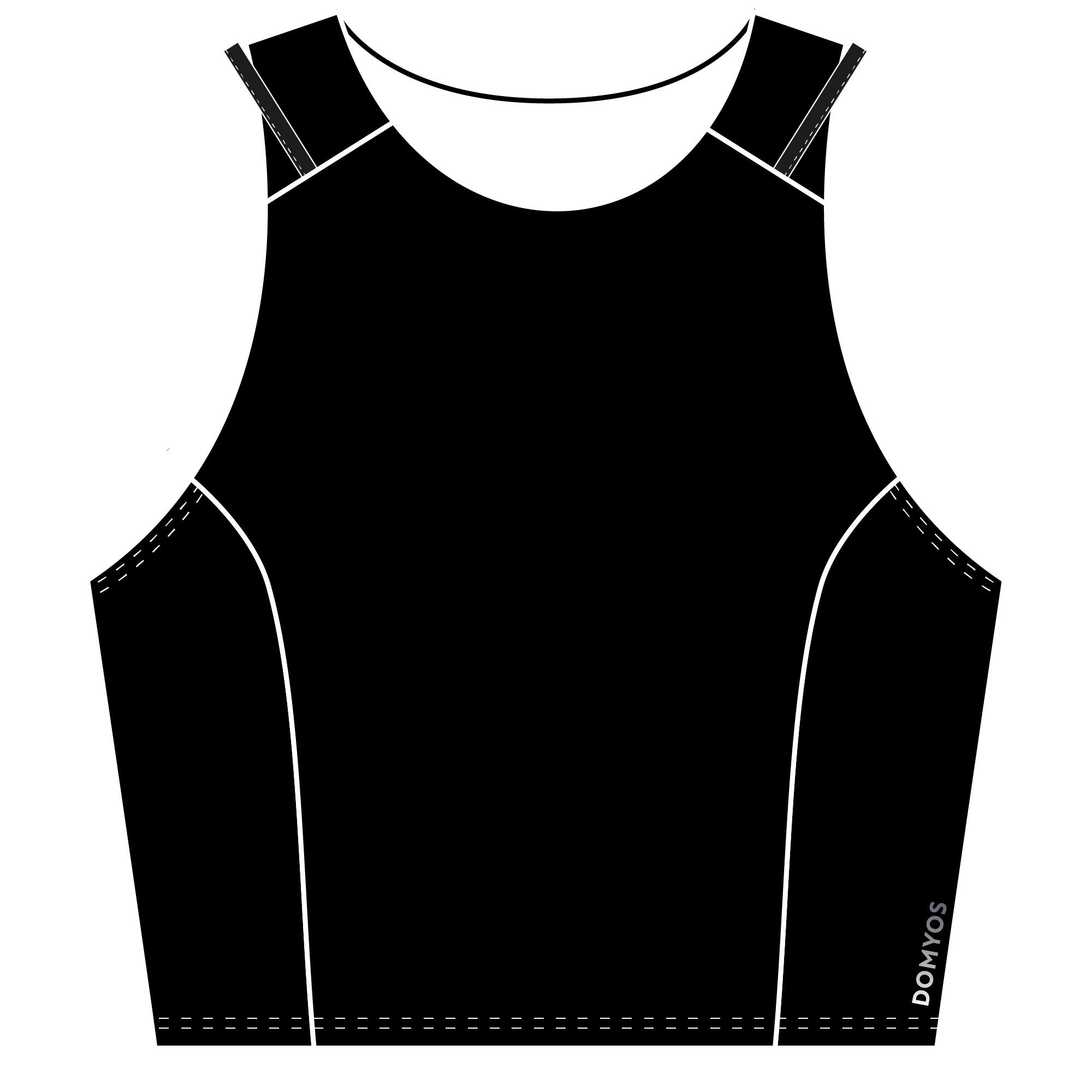 Women's Fitness Fitted Cropped Tank Top - Black 6/6