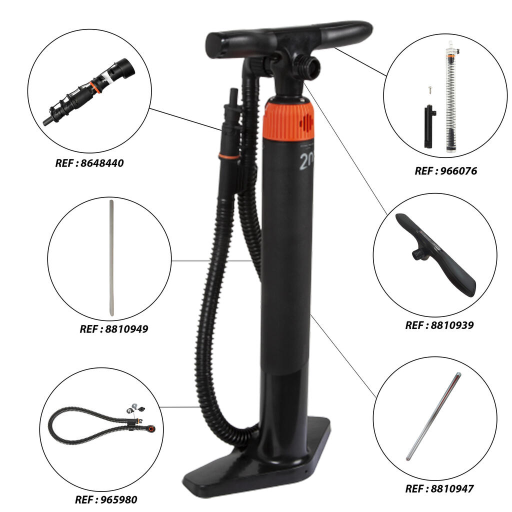 Pumpa za SUP dasku/kajak dvostrukog delovanja za visoki pritisak 0-20 PSI