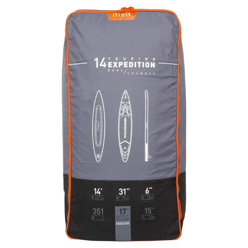 Nafukovací paddleboard dvoukomorový Expedition X900 14"-31'-6'