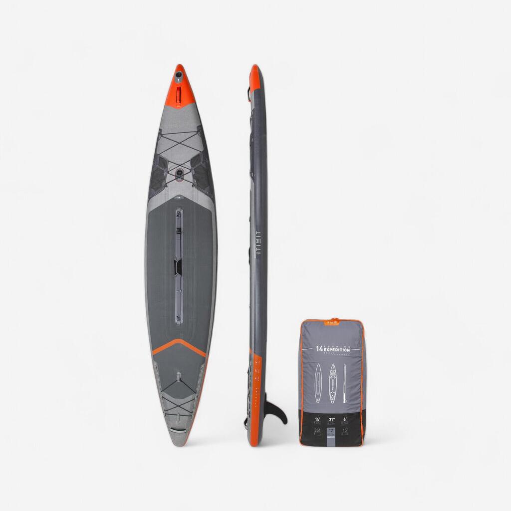 X900 14FT EXPEDITION INFLATABLE STAND-UP PADDLEBOARD (DOUBLE CHAMBER)