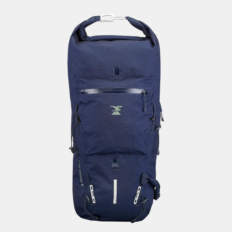 Waterdichte rugzak voor bergsport 30 liter Ice 30 blauw