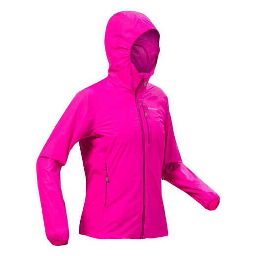 
      WOMEN'S WINDPROOF JACKET FOR MOUNTAINEERING - FUCHSIA PINK
  