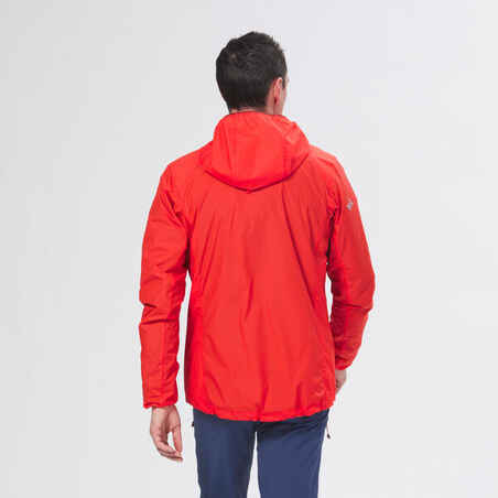 MEN'S WINDPROOF JACKET FOR MOUNTAINEERING - VERMILION RED