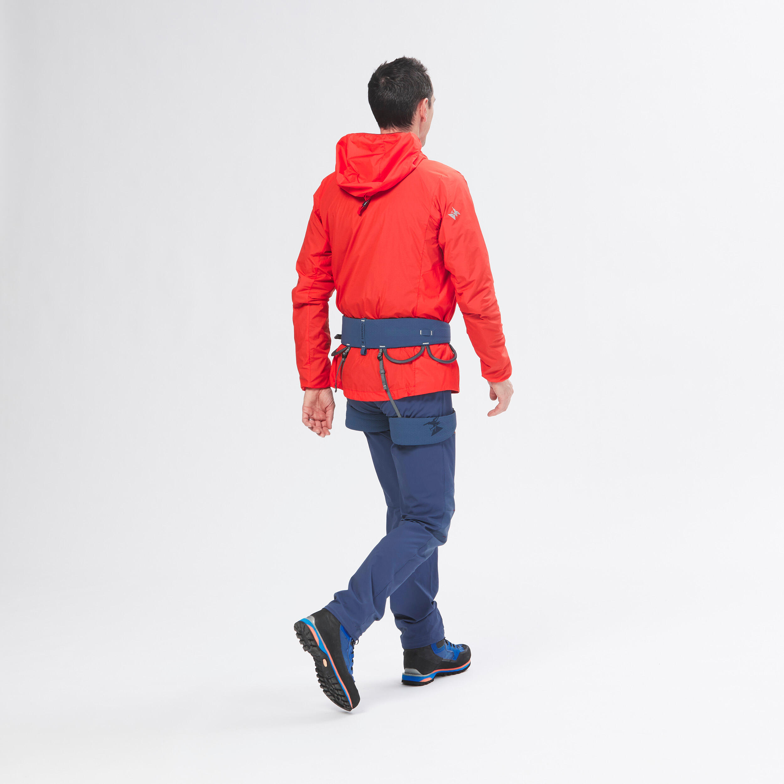 MEN'S WINDPROOF JACKET FOR MOUNTAINEERING - VERMILION RED 6/16