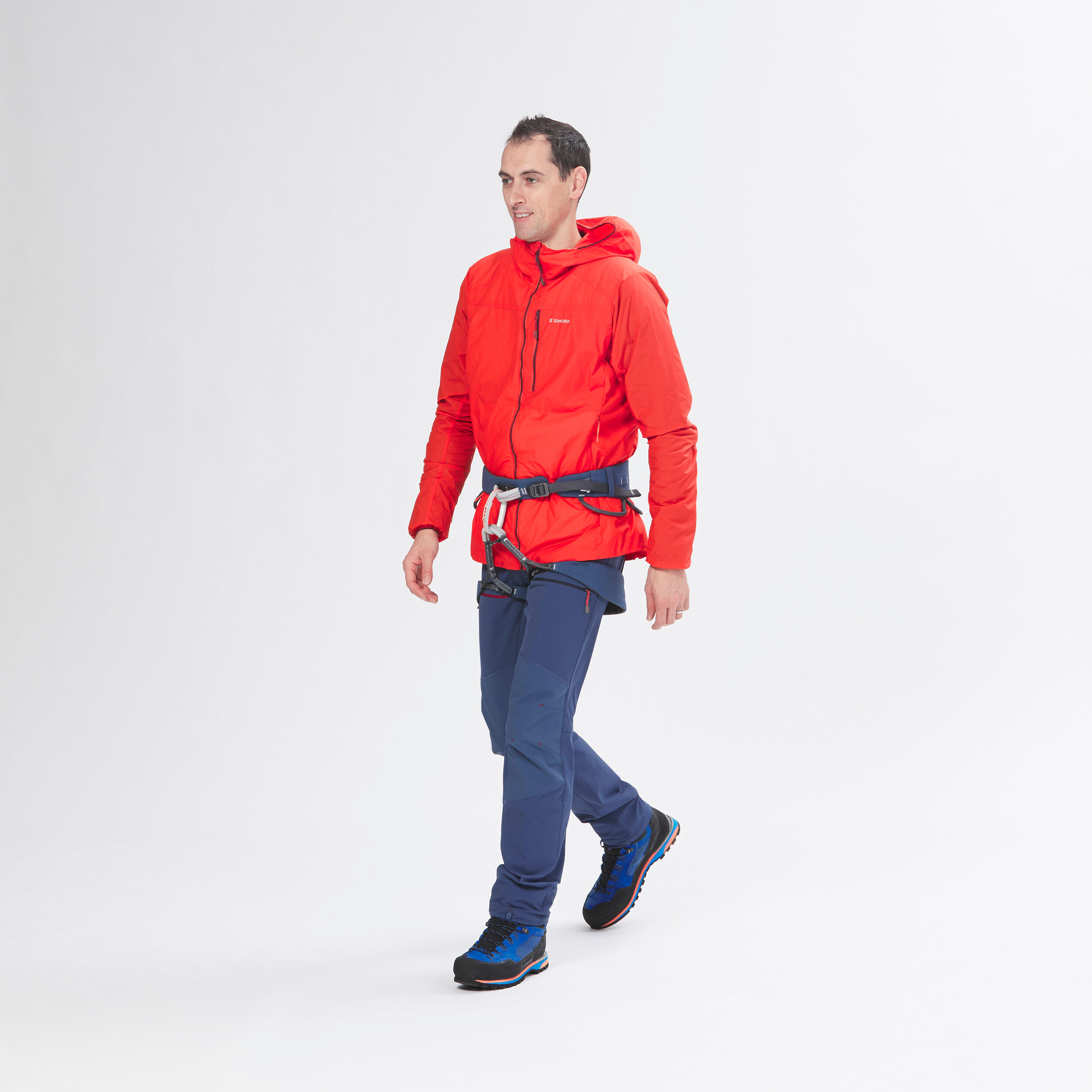 MEN'S WINDPROOF JACKET FOR MOUNTAINEERING - VERMILION RED 5/16