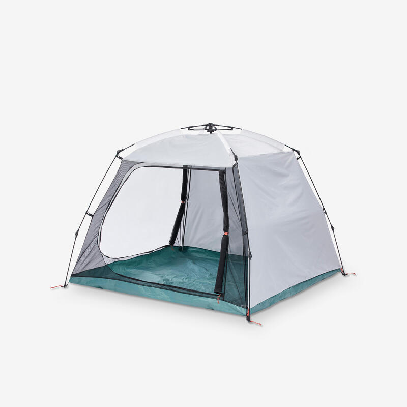 Relaxdays 10023310 Tenda da spiaggia, Ombrellone Mare con Custodia,  Protezione Solare UV 50, HxD: 210 x 180 cm, Blu