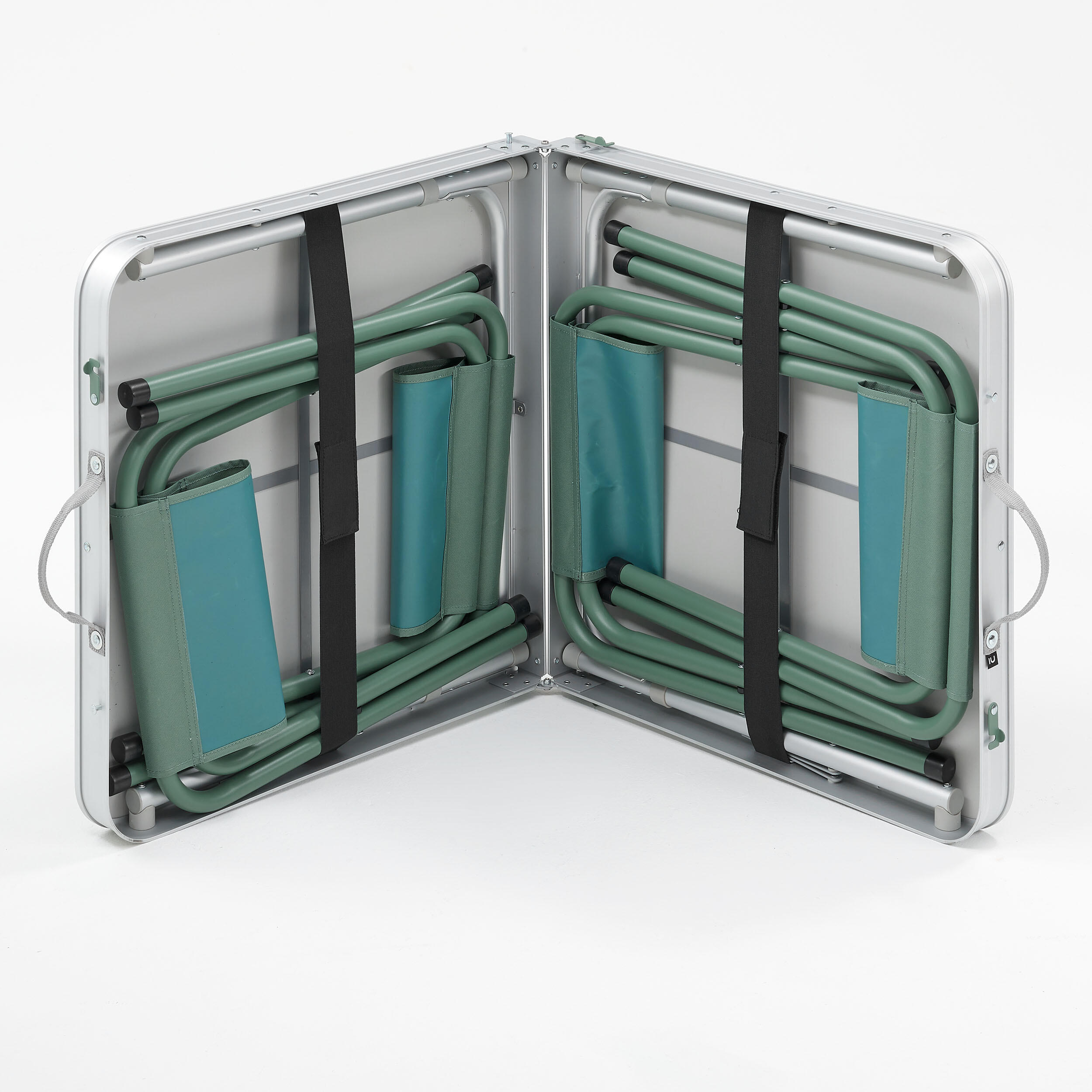 FOLDING CAMPING TABLE 4 STOOLS 4 TO 6 PEOPLE