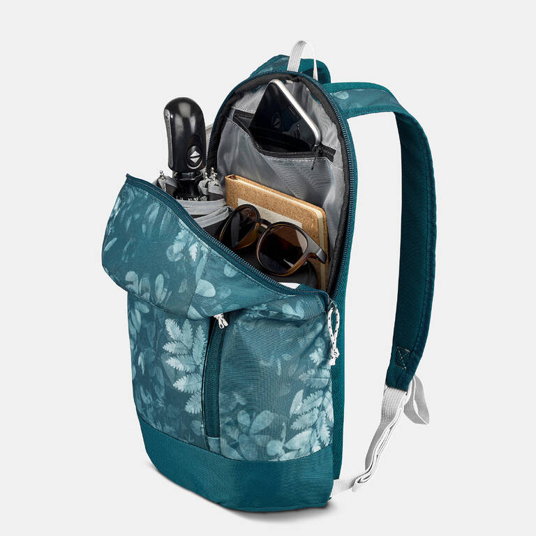 Ransel Hiking 10L - Arpenaz NH100 - Motif Cyan