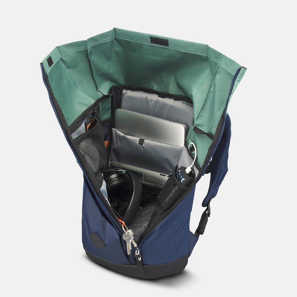 Žygių kuprinė „NH Escape 500 Rolltop“, 23 litrų, chaki