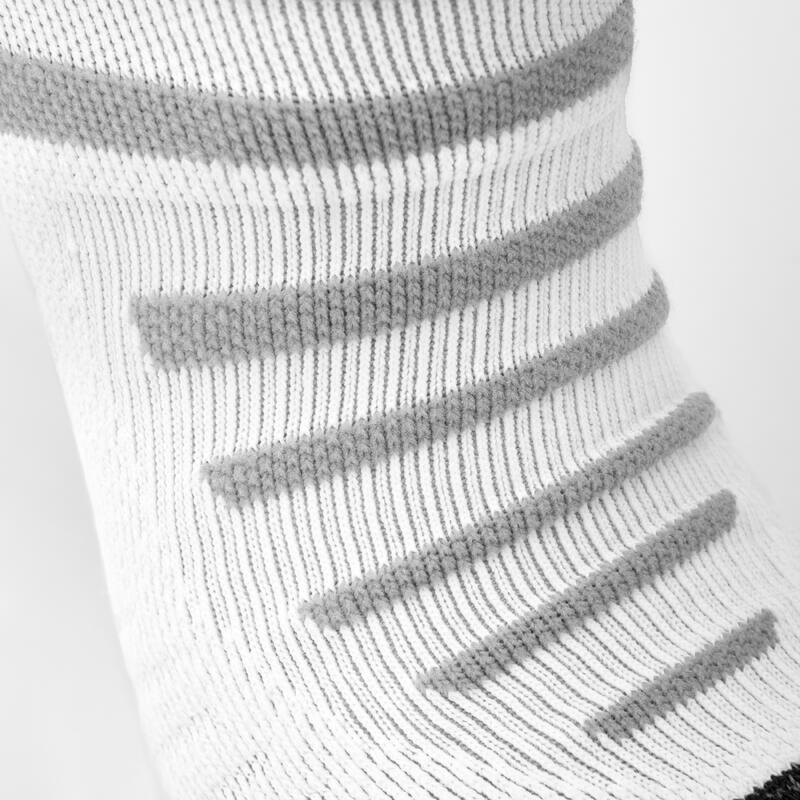 CHAUSSETTES DE RUGBY ANTIDÉRAPANTES ADULTE - R520 MID BLANCHE