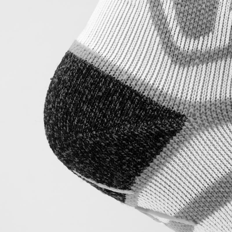 CHAUSSETTES DE RUGBY ANTIDÉRAPANTES ADULTE - R520 MID BLANCHE