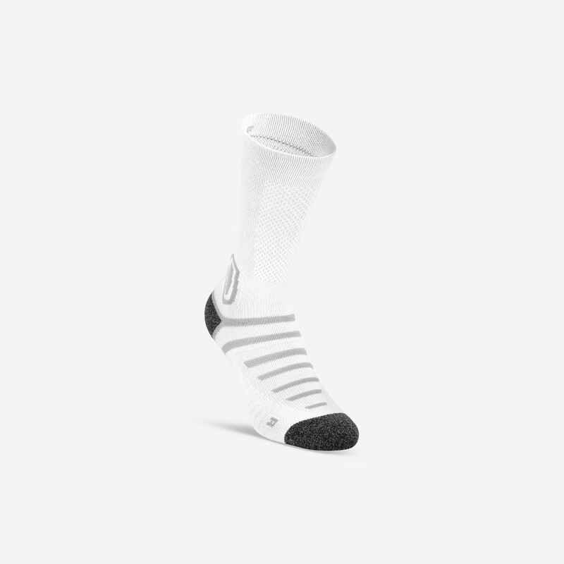 Adult Non-Slip Mid Rugby Socks R520 - White