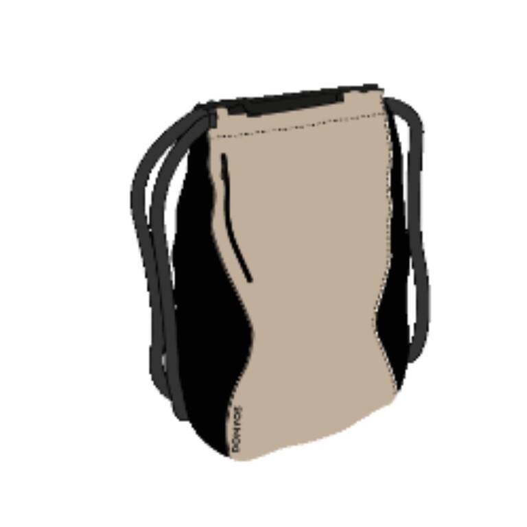 Fitness Backpack 15L - Beige and Black