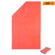 Swimming Microfibre Towel Size L 80 x 130 cm Orange