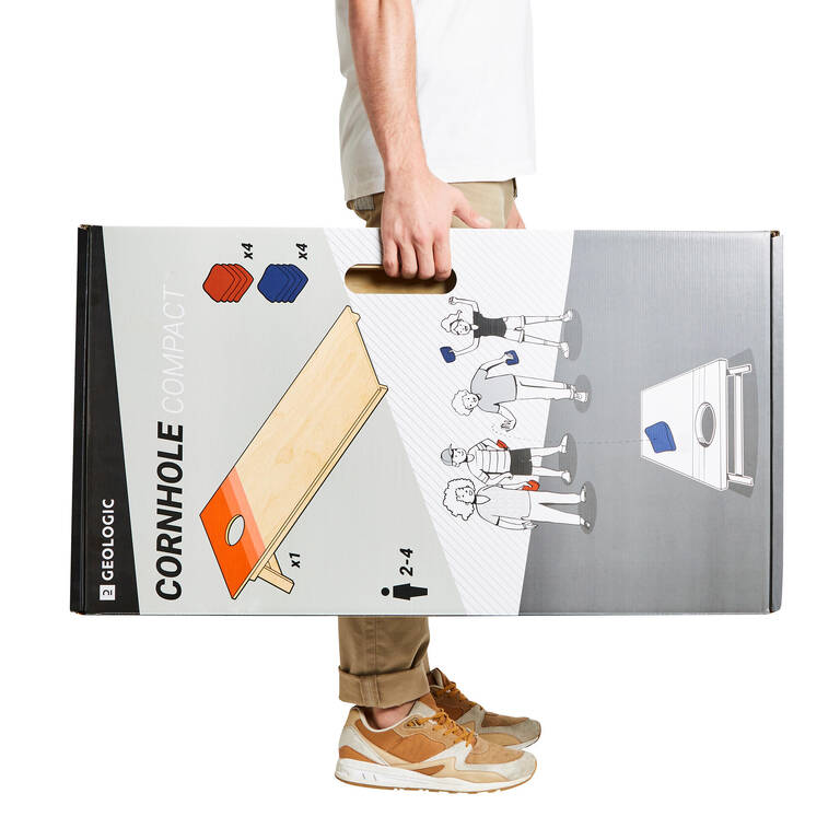 Ready-To-Play Compact Cornhole Game