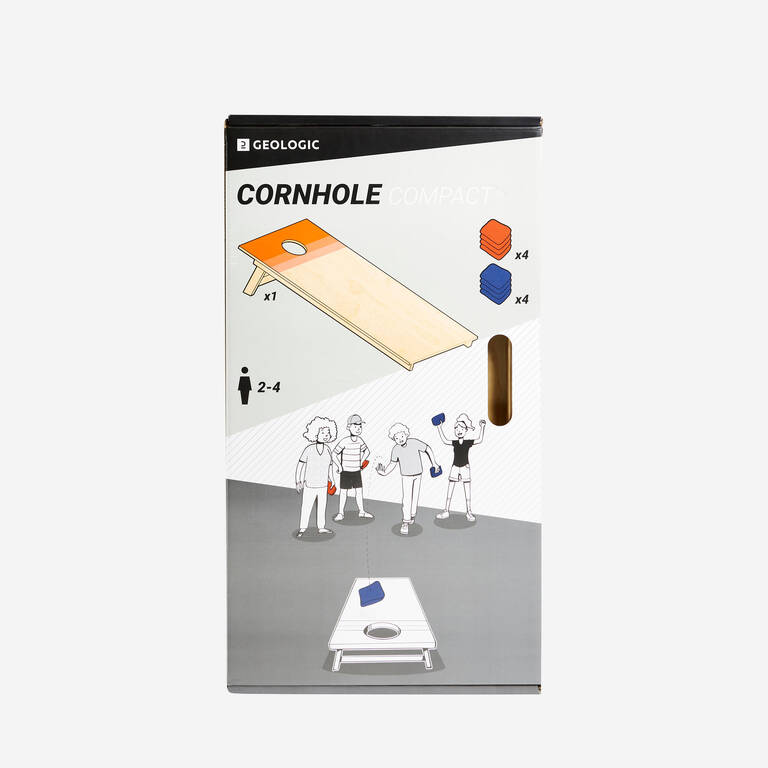 Ready-To-Play Compact Cornhole Game