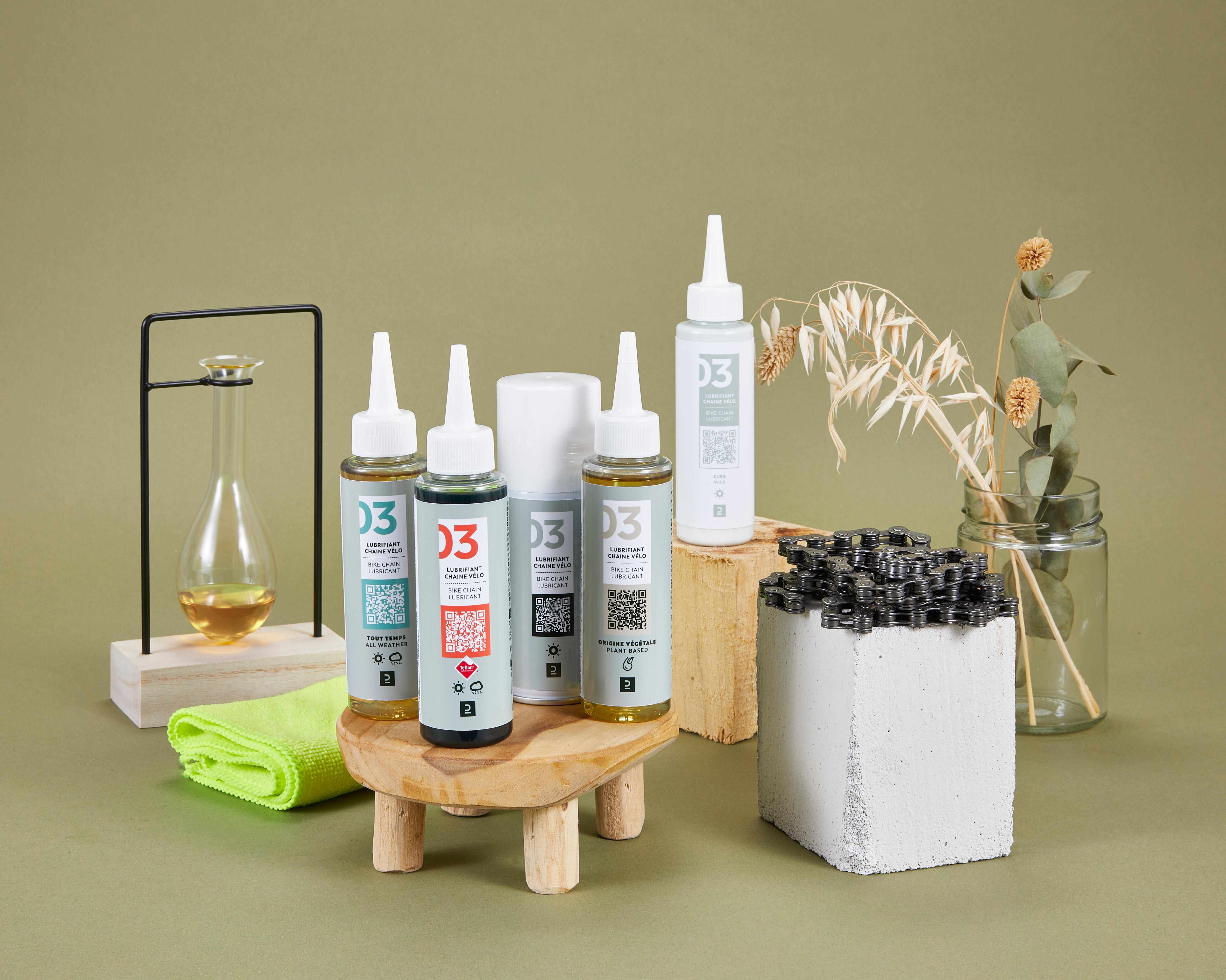 100 ml Dry Weather Wax Bike Chain Lubricant Decathlon Decathlon