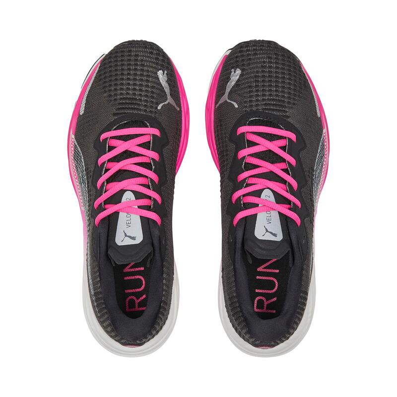 Chaussures running Femme - Velocity Nitro 2 Fade noir et rose
