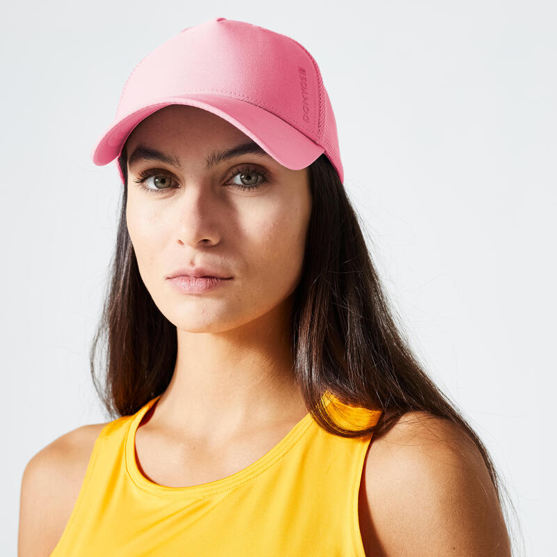 Casquette respirante Fitness Domyos Rose