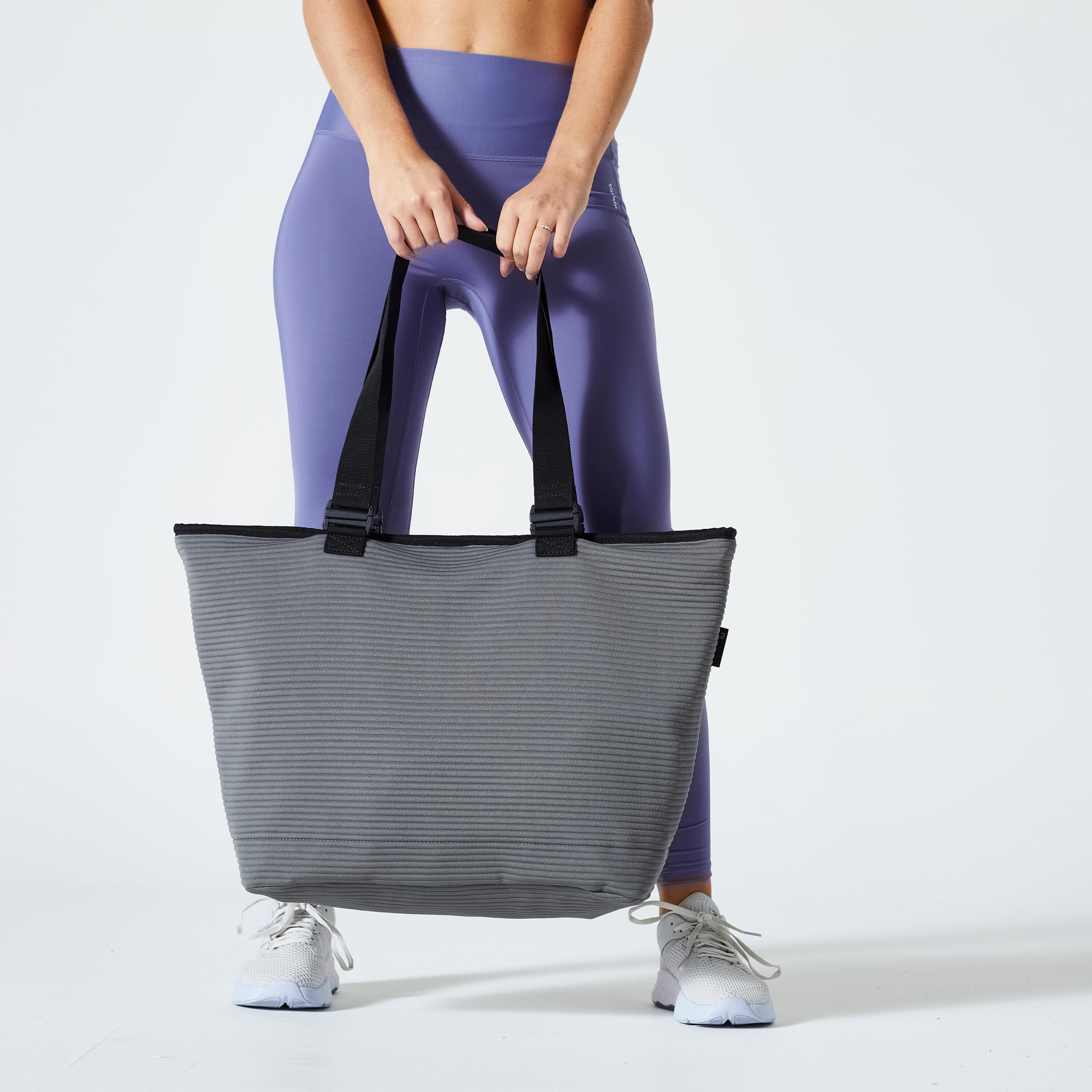 Reversible Sports' Tote 25L - Grey/Off-White 1/7