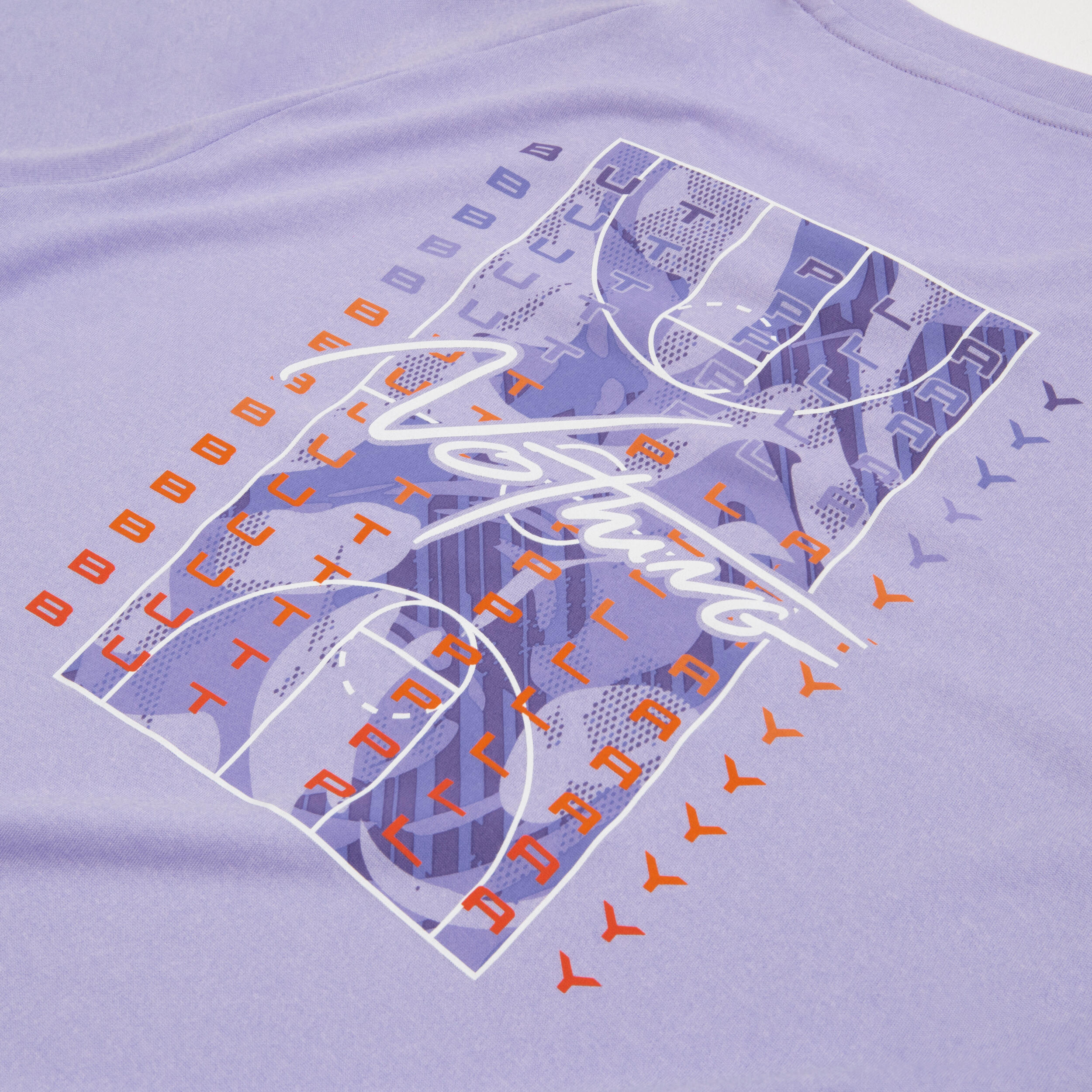Women's Basketball T-Shirt 500 Fast - Purple 3/4