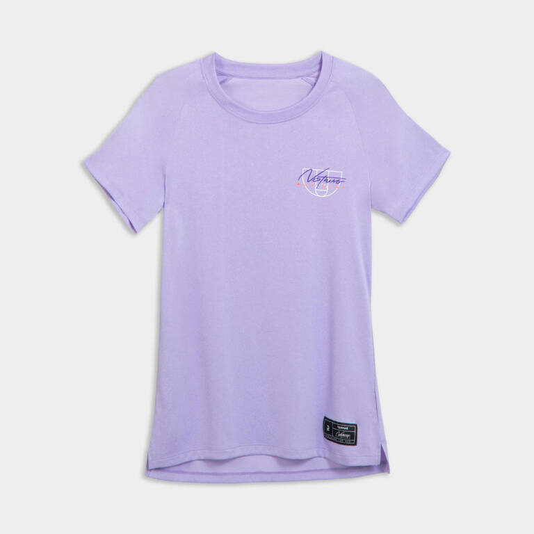 Women's Basketball T-Shirt 500 Fast - Purple