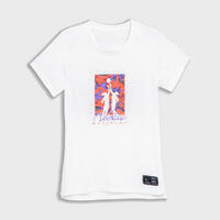 Majica kratkih rukava za košarku TS500 ženska - bela