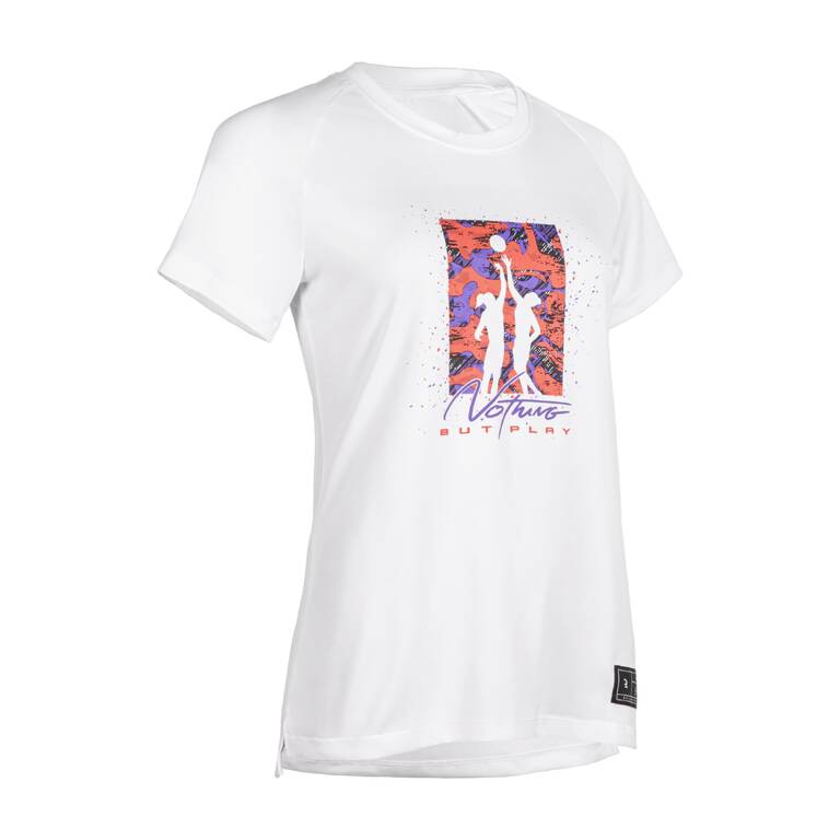 Women's Intermediate Basketball T-Shirt / Jersey TS500 - White