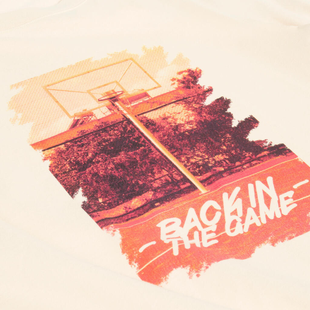 Camiseta de baloncesto unisex Tarmak TS500 beige