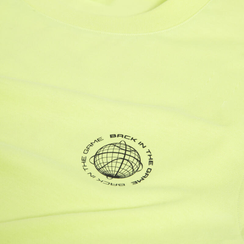 Basketbal T-shirt heren/dames TS500 signature citroengeel