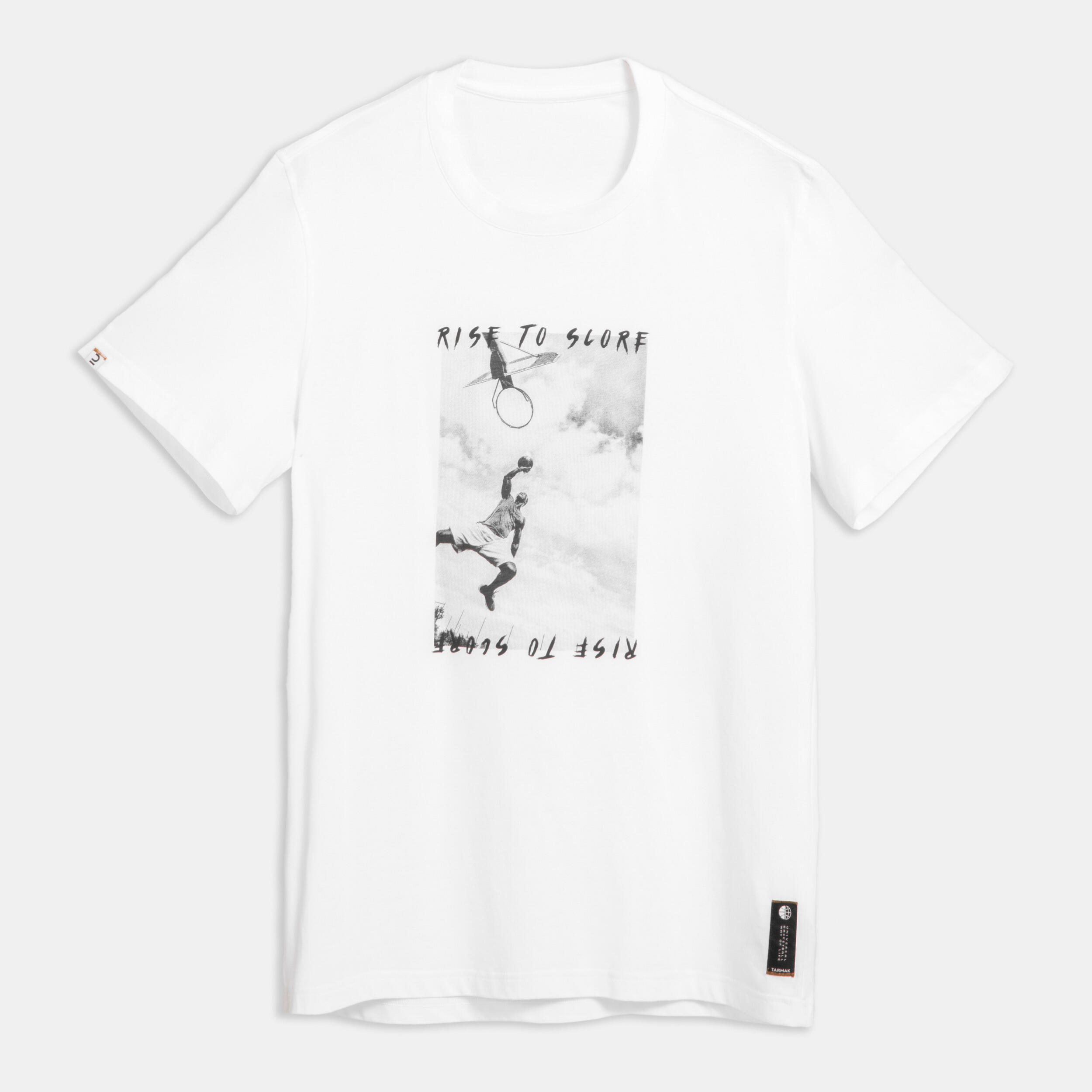 Adult Basketball T-Shirt TS500 Signature - White 7/8