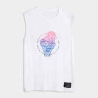 Men's/Women's Sleeveless Basketball Jersey TS500 - White