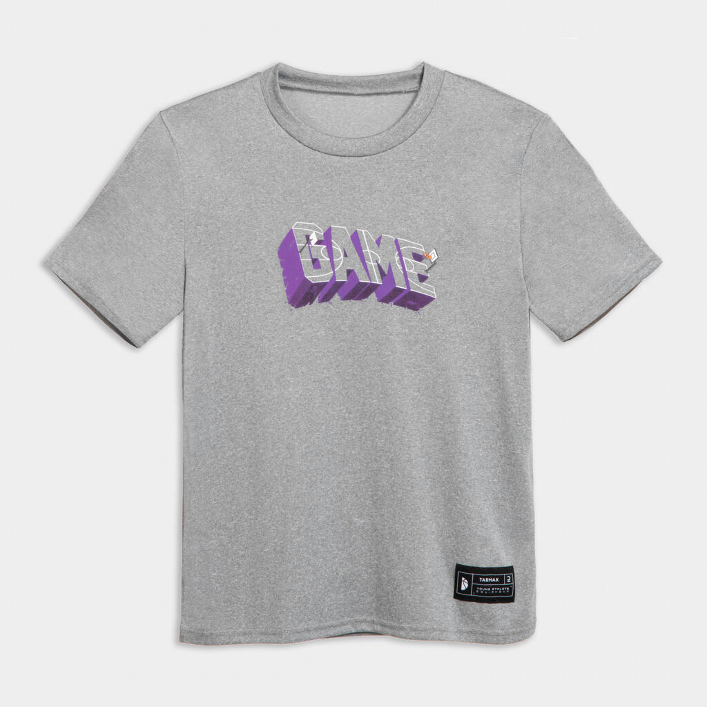 Kids' Basketball T-Shirt / Jersey TS500 Fast - Grey