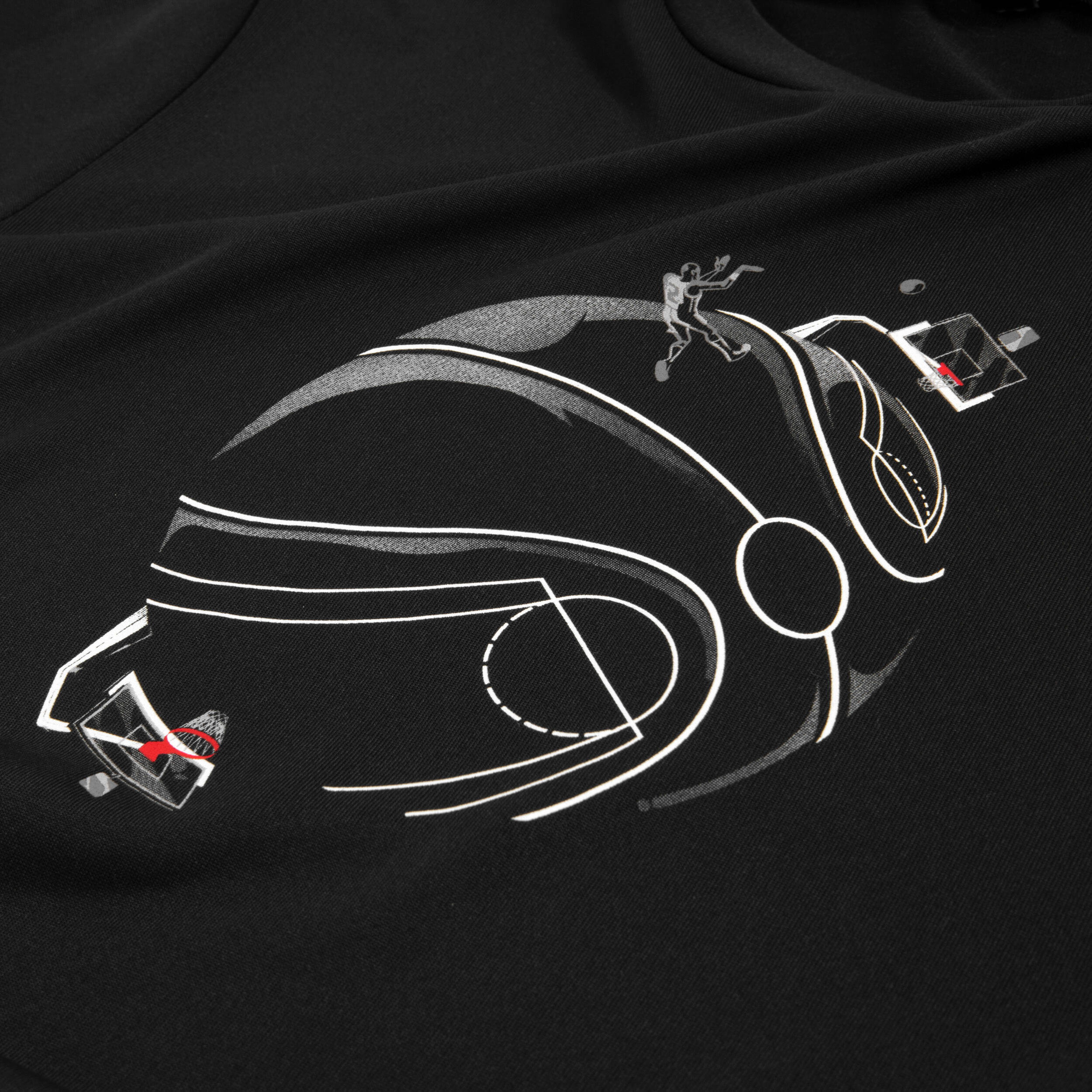 Kids' Basketball T-Shirt / Jersey TS500 Fast - Black 6/6